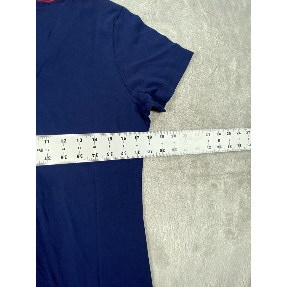 New England Patriots T-Shirt Womens M Blue Football NFL Team Apparel Sparkle - Picture 7 of 12